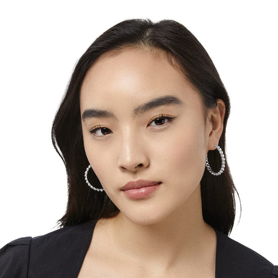 Twinkle Granulation Med. Hoop Earring