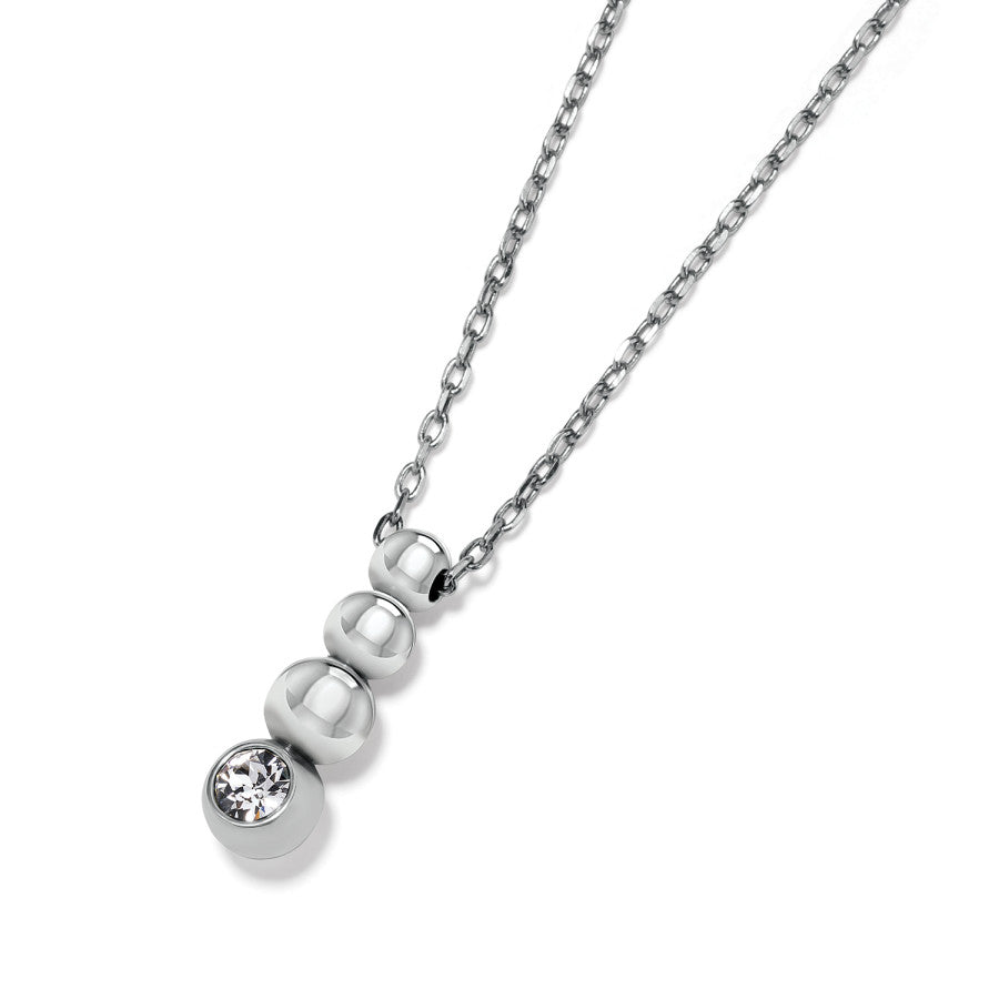 Twinkle Granulation Reversible Drop Necklace silver 3