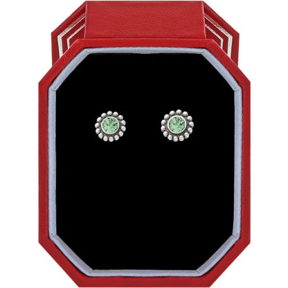 Twinkle Peridot Mini Post Earrings Gift Box