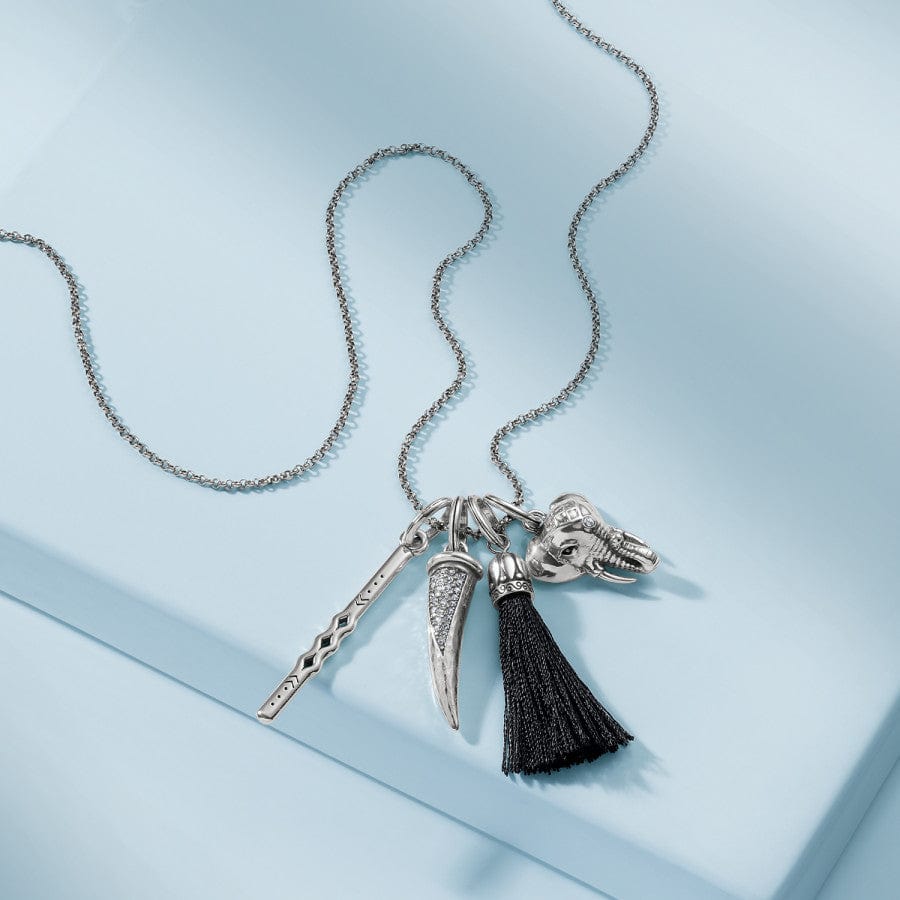 Valiant Strength Amulet Necklace Gift Set silver-black 1