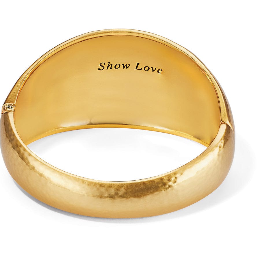 Versailles Collonade Hinged Bangle brushed-gold 2
