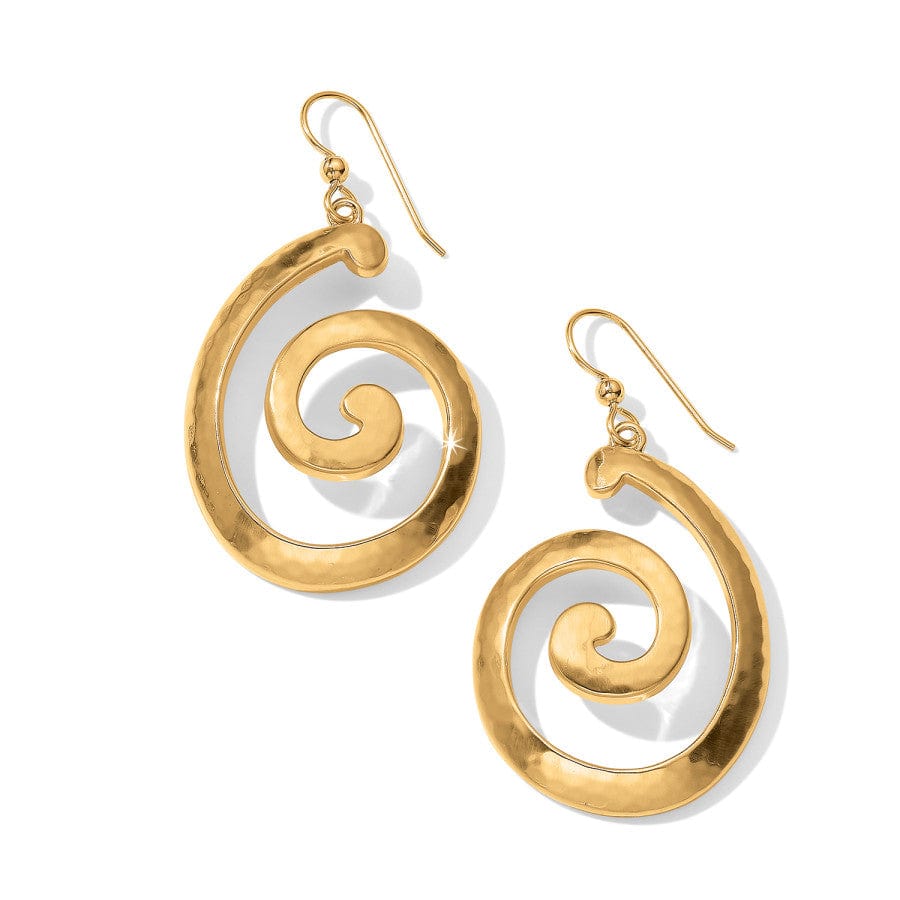 Versailles Garden French Wire Earrings brushed-gold 2