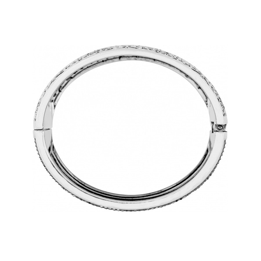 Victorian Rose Hinged Bangle silver-multi 4