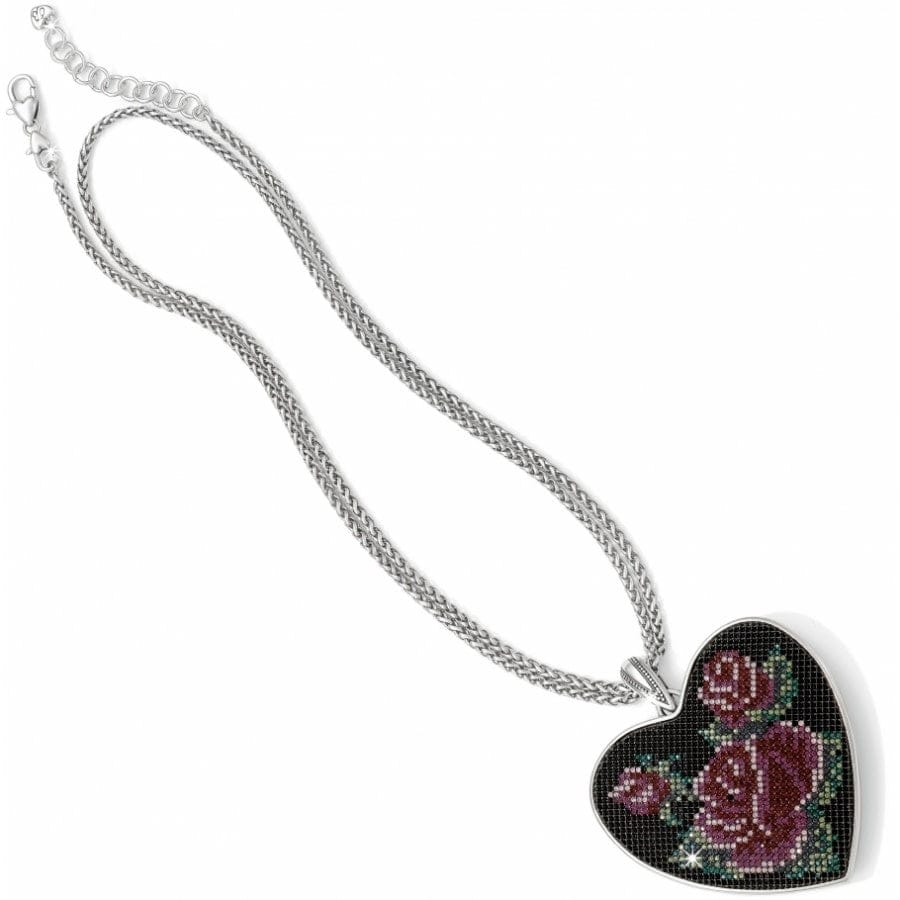 Victorian Rose Long Necklace silver-multi 3