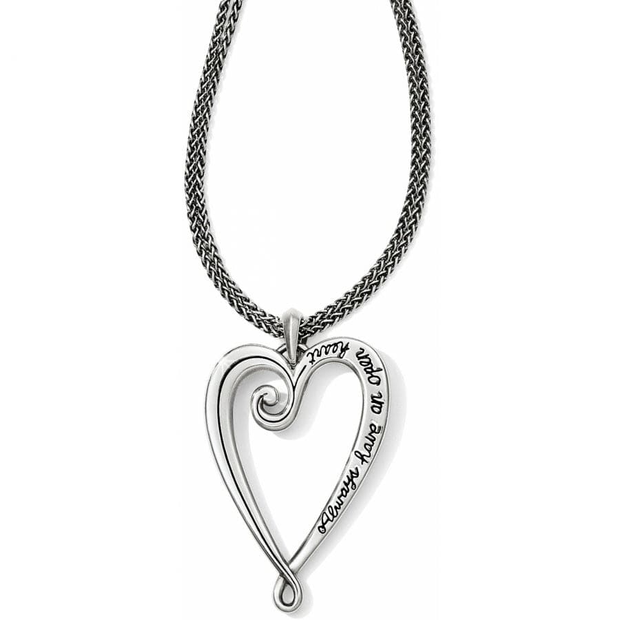 Whimsical Heart Convertible Necklace silver 2