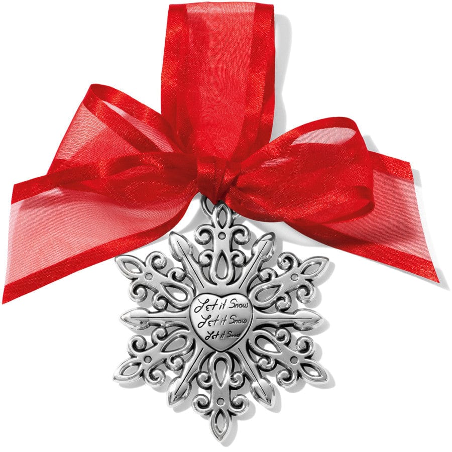 Winter Snowflake Christmas Ornament silver 1