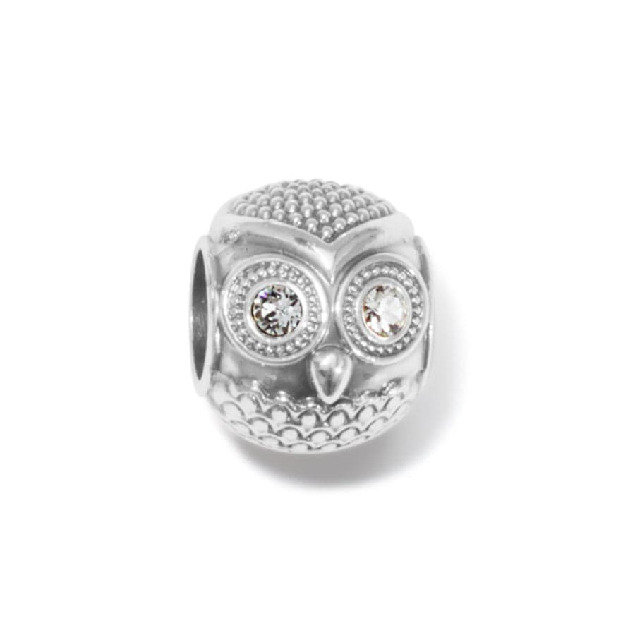 Wisdom Owl Bead silver 1