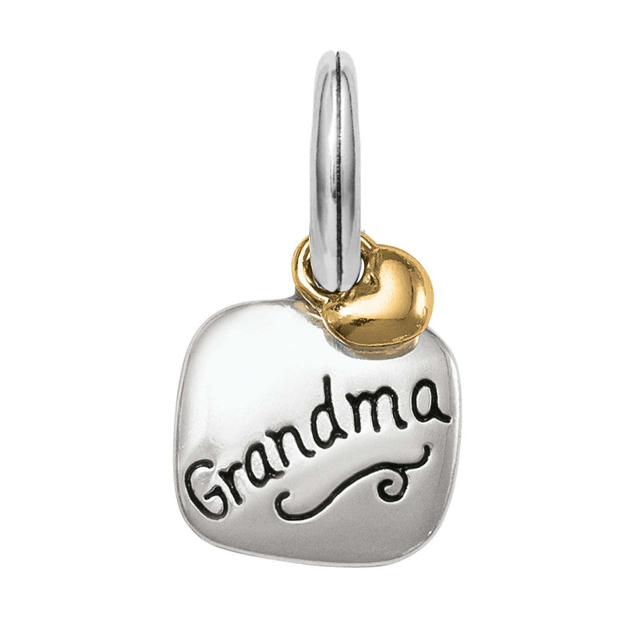 World's Best Grandma Charm silver-gold 1